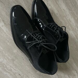 RAFAEL Black Patent Oxfords